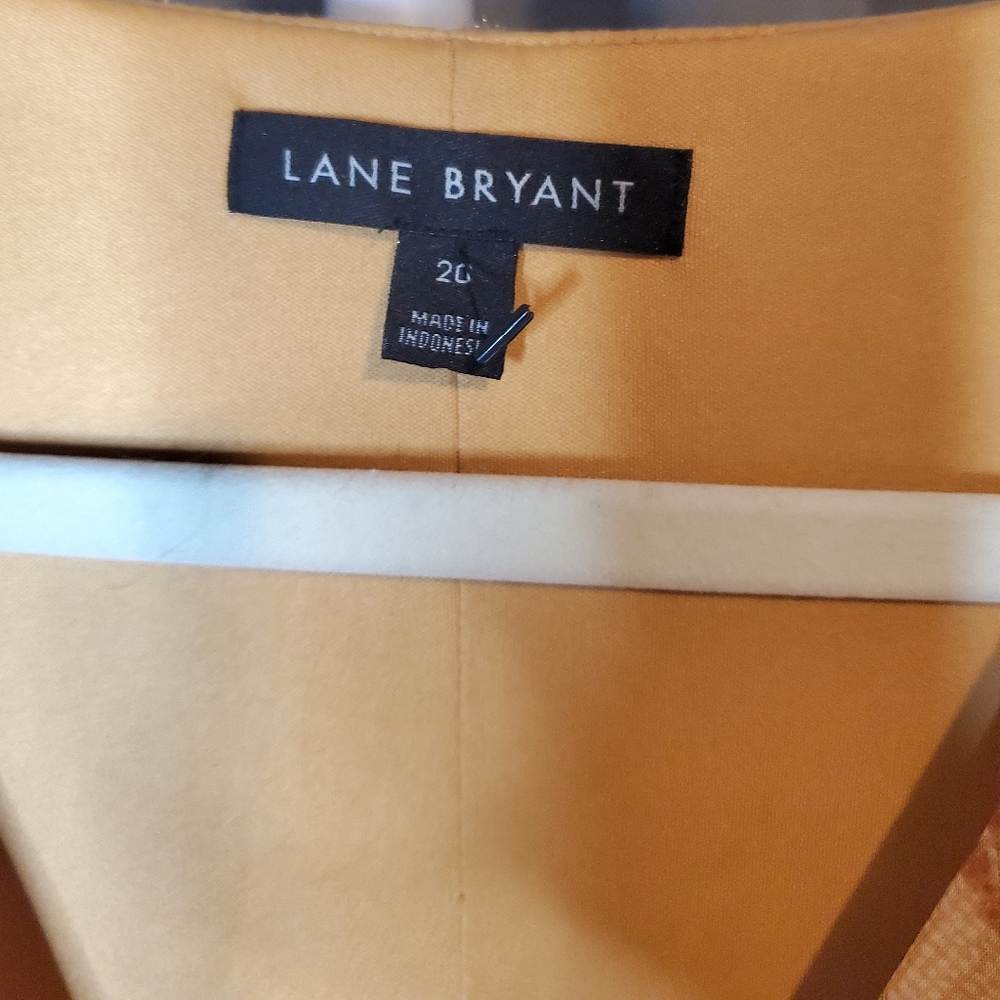 Lane Bryant Surplice Gold Midi Dress - Picture 7 of 13